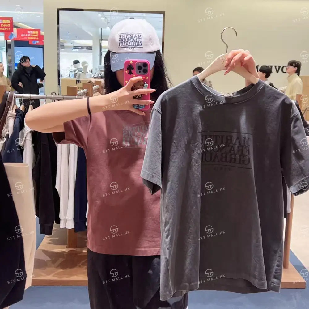 韓國 Marithe Francois Girbaud Classic Logo Tee【MD158】 Charcoal / S 一般商品