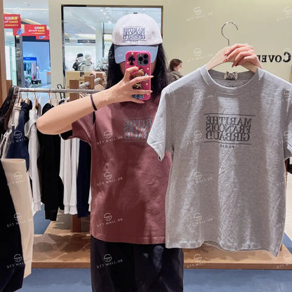 韓國 Marithe Francois Girbaud Classic Logo Tee【MD158】 Heather Gray / S 一般商品