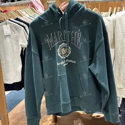 韓國 Marithe Francois Girbaud Crest Crack Logo Oversized Hoodie【MD031】 一般商品