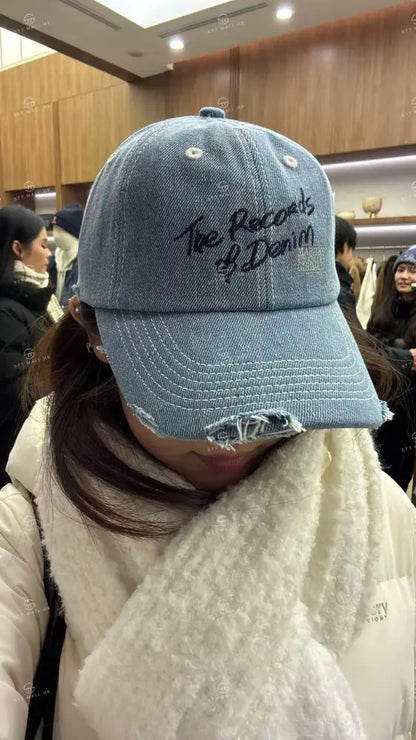 韓國 Marithe Francois Girbaud Denim Archive Damaged Covered Cap【MD107】 Blue 一般商品