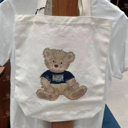 韓國 Marithe Francois Girbaud Doodle Bear Eco Bag【MD011】 Natural 一般商品