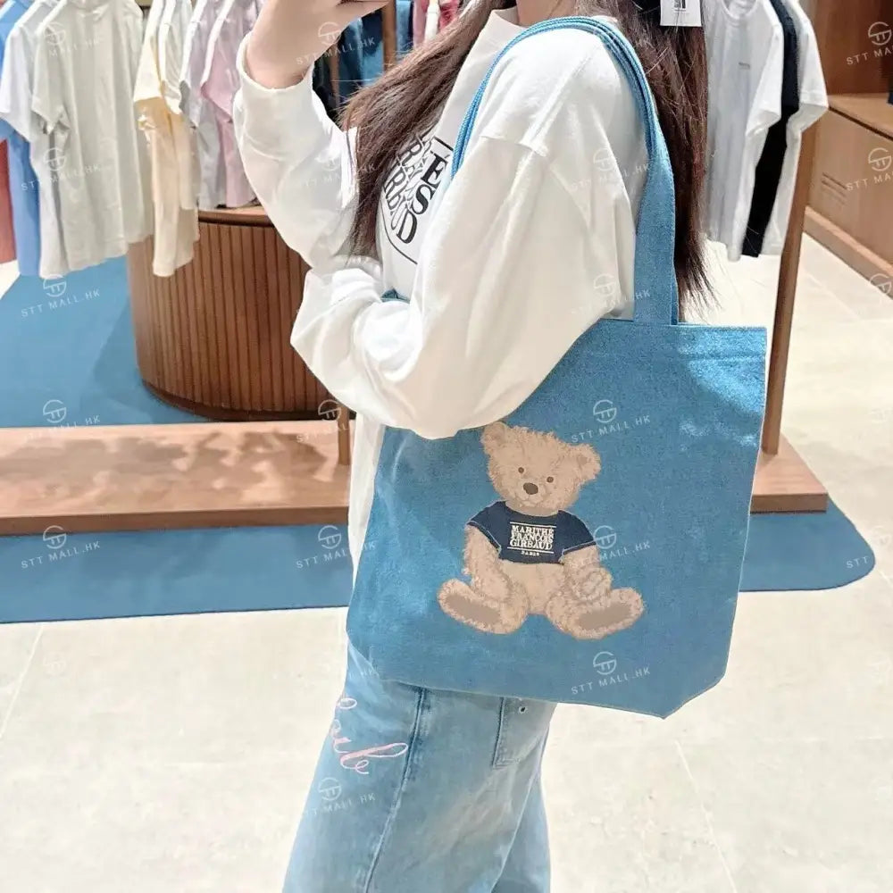 韓國 Marithe Francois Girbaud Doodle Bear Eco Bag【MD011】 一般商品