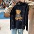 韓國 Marithe Francois Girbaud Doodle Bear Knit Pullover【MD055】 Navy / S 一般商品