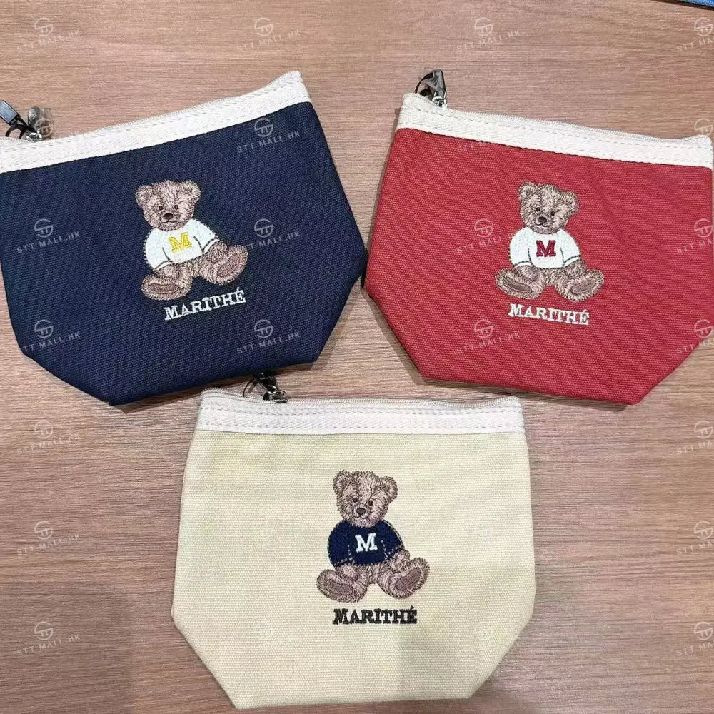 韓國 Marithe Francois Girbaud Doodle Bear Pouch【MD066】 一般商品