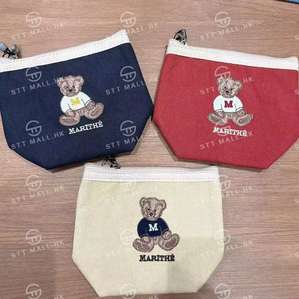 韓國 Marithe Francois Girbaud Doodle Bear Pouch【MD066】 一般商品