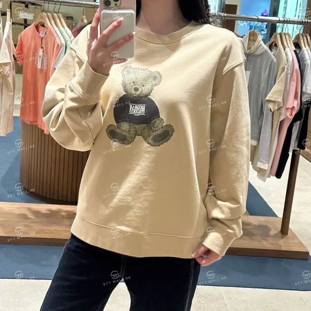 韓國 Marithe Francois Girbaud Doodle Bear Sweatshirt【MD062】 一般商品