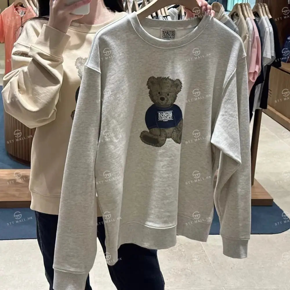 韓國 Marithe Francois Girbaud Doodle Bear Sweatshirt【MD062】 一般商品