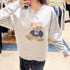 韓國 Marithe Francois Girbaud Doodle Bear Sweatshirt【MD181】 Heather Gray / S 一般商品