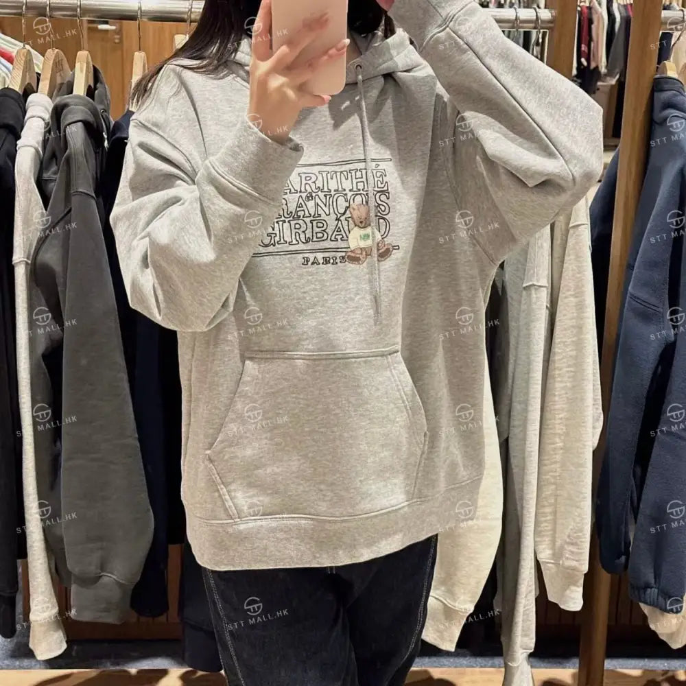 韓國 Marithe Francois Girbaud Doodle Classic Bear Hoodie【MD026】 一般商品