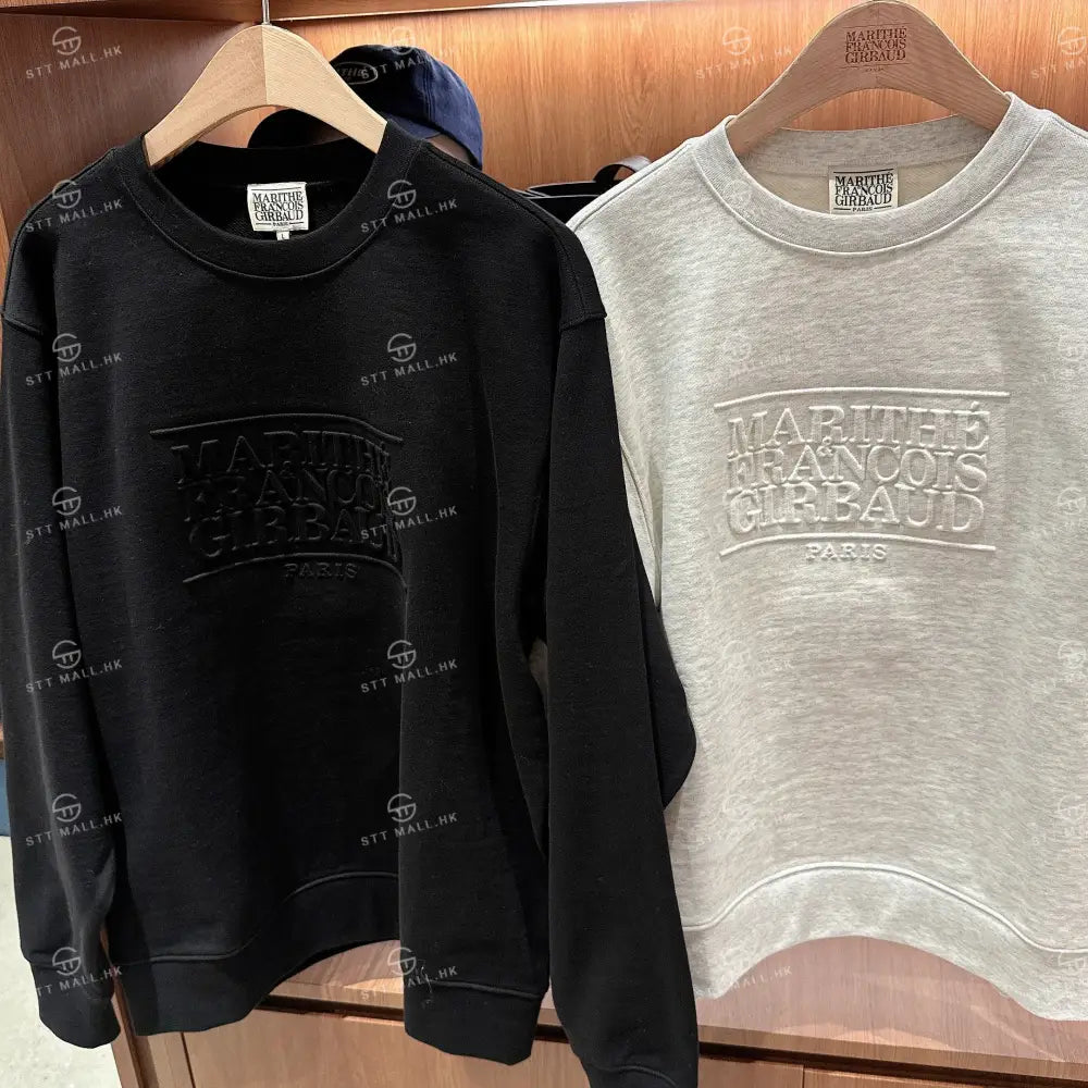韓國 Marithe Francois Girbaud Embo Classic Logo Swetshirt【MD123】 一般商品