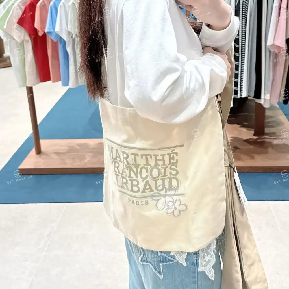 韓國 Marithe Francois Girbaud Flower Classic Logo One Shoulder Eco Bag【MD007】 一般商品