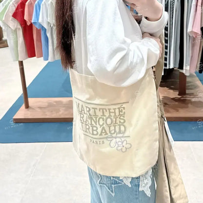 韓國 Marithe Francois Girbaud Flower Classic Logo One Shoulder Eco Bag【MD007】 一般商品