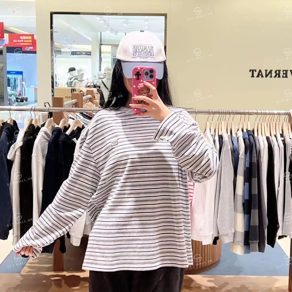 韓國 Marithe Francois Girbaud Multi Stripe Long Sleeve Tee【MD171】 一般商品