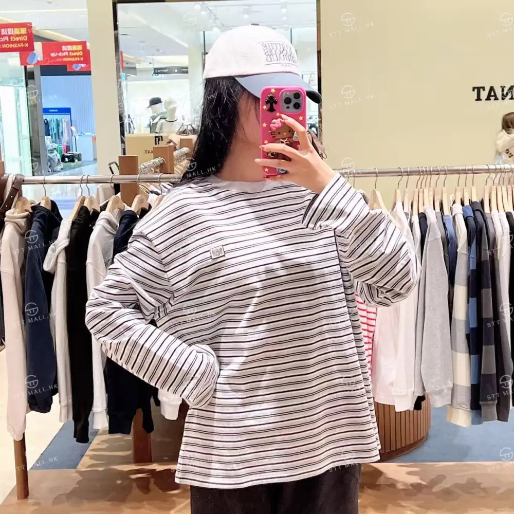 韓國 Marithe Francois Girbaud Multi Stripe Long Sleeve Tee【MD171】 一般商品