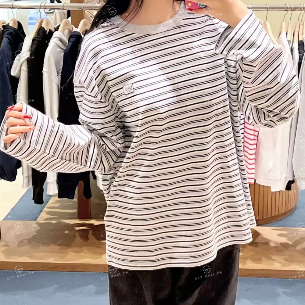 韓國 Marithe Francois Girbaud Multi Stripe Long Sleeve Tee【MD171】 一般商品