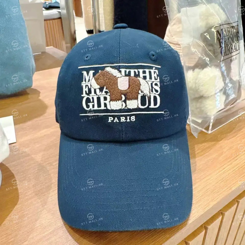 韓國 Marithe Francois Girbaud Pony Classic Logo Covered Cap【MD002】 Navy 一般商品