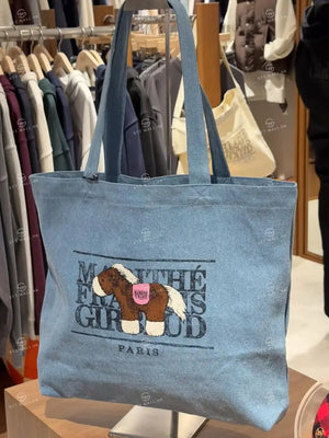 韓國 Marithe Francois Girbaud Pony Classic Logo Eco Bag【MD003】
