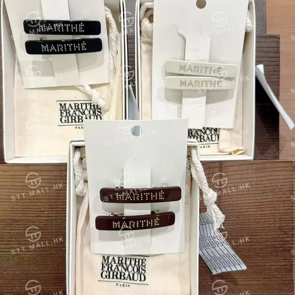 韓國 Marithe Francois Girbaud Regular Logo Metal Ball Hair Pin 2Pack【MD072】 一般商品