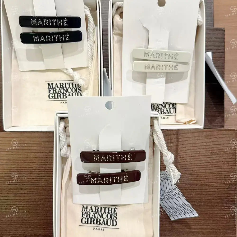 韓國 Marithe Francois Girbaud Regular Logo Metal Ball Hair Pin 2Pack【MD072】 一般商品