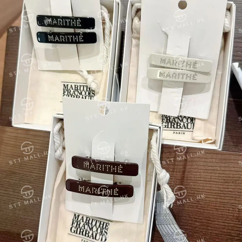 韓國 Marithe Francois Girbaud Regular Logo Metal Ball Hair Pin 2Pack【MD072】 一般商品