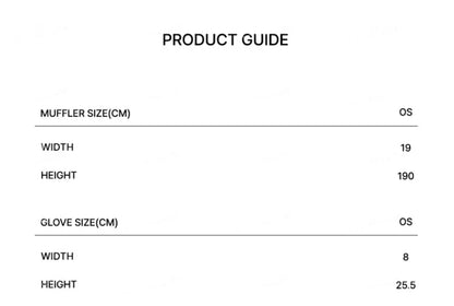 韓國 Marithe Francois Girbaud Regular Logo Muffler &amp; Glove【MD078】 一般商品