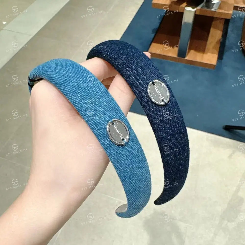 韓國 Marithe Francois Girbaud Regular Logo Slim Denim Hairband【MD197】 一般商品