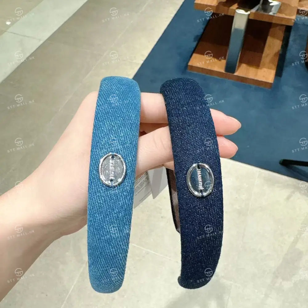 韓國 Marithe Francois Girbaud Regular Logo Slim Denim Hairband【MD197】 一般商品