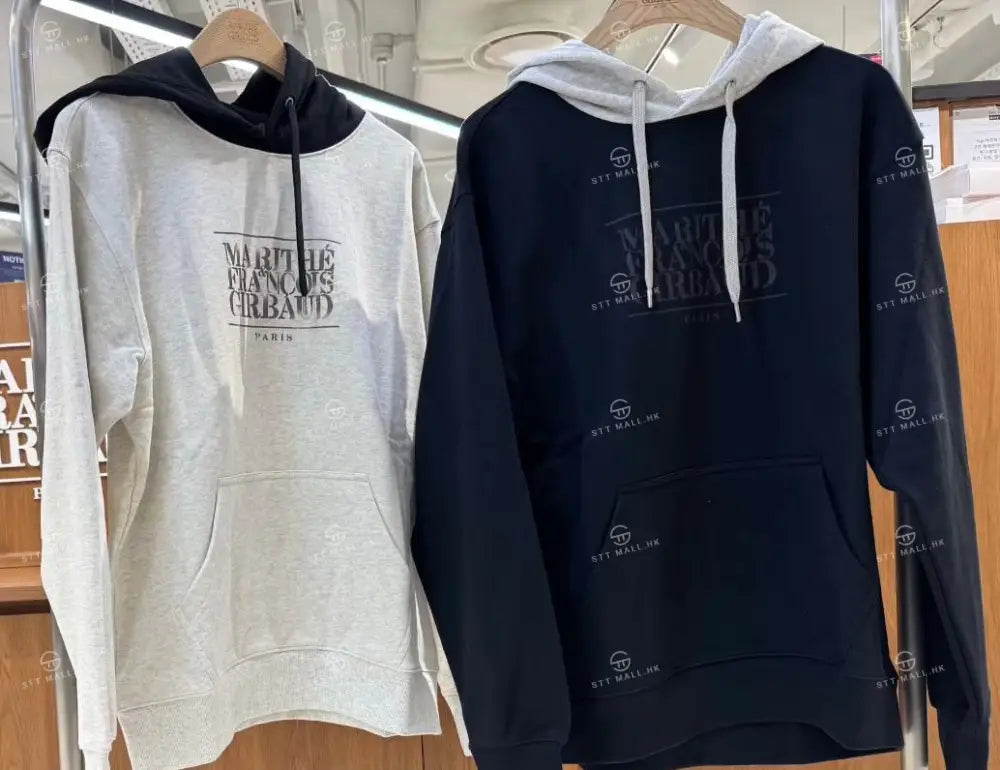韓國 Marithe Francois Girbaud Shadow Classic Logo Color Block Hoodie【MD143】 一般商品