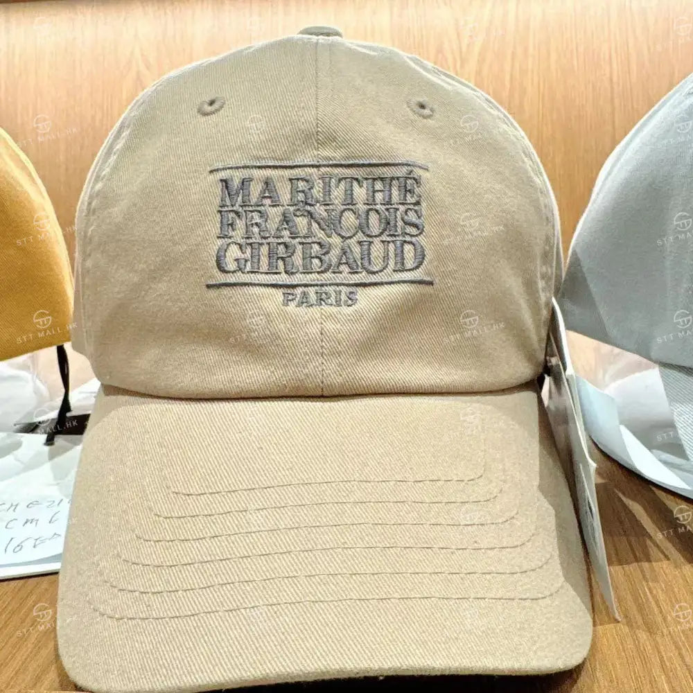 韓國 Marithe Francois Girbaud Small Classic Logo Cap【MD034】 Dark Beige 一般商品