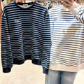 韓國 Marithe Francois Girbaud Small Classic Logo Stripe Sweatshirt【MD132】 一般商品