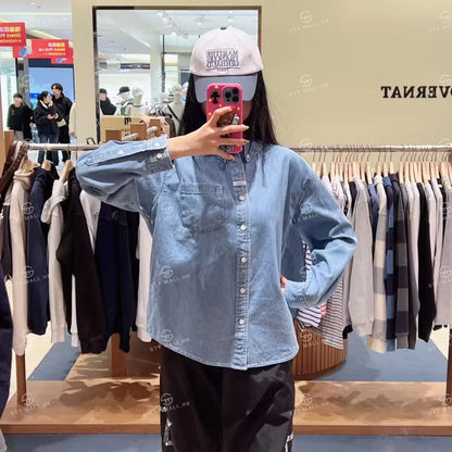 韓國 Marithe Francois Girbaud Uni Basic Denim Shirt【MD173】 一般商品