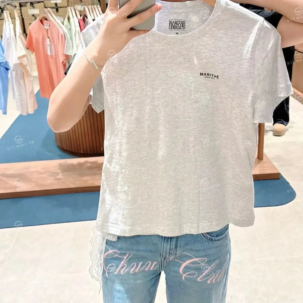 韓國 Marithe Francois Girbaud W 3Pack Small Regular Logo Tee【MD047】 一般商品