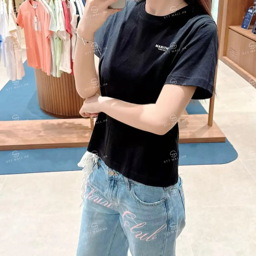 韓國 Marithe Francois Girbaud W 3Pack Small Regular Logo Tee【MD047】 一般商品