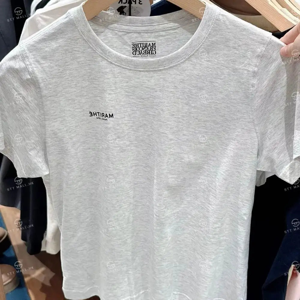 韓國 Marithe Francois Girbaud W 3Pack Small Regular Logo Tee【MD047】 一般商品