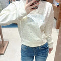 韓國 Marithe Francois Girbaud W Classic Logo Crop Sweatshirt【MD088】 一般商品