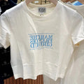 韓國 Marithe Francois Girbaud W Classic Logo Crop Tee【MD043】 Cream / S 一般商品
