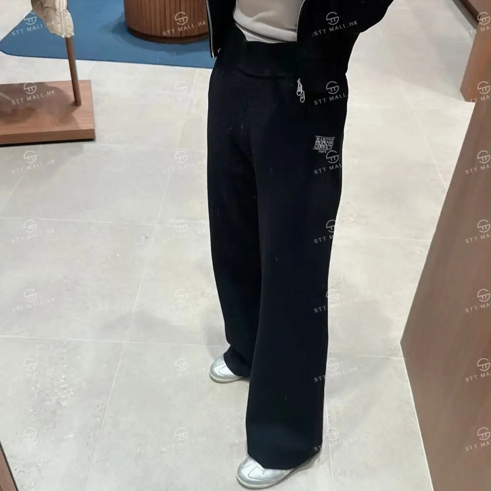 韓國 Marithe Francois Girbaud W Classic Logo Knit Pants【MD092】 Black / S 一般商品