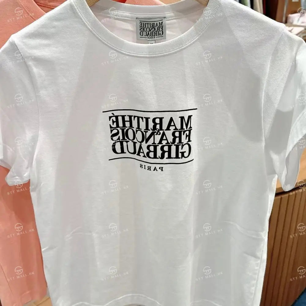 韓國 Marithe Francois Girbaud W Classic Logo Tee【MD046】 White / S 一般商品