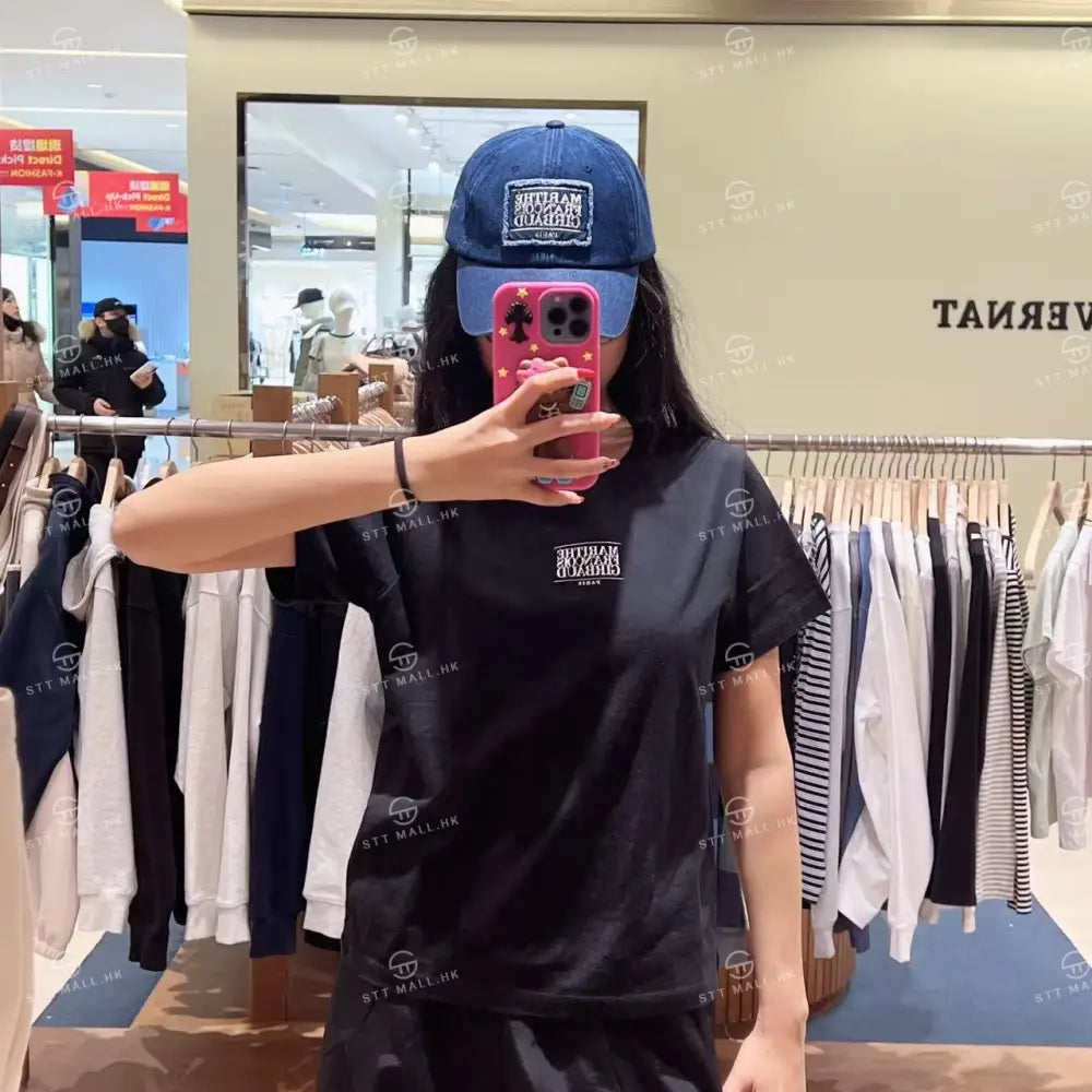 韓國 Marithe Francois Girbaud W Small Classic Logo Tee【MD150】 Black / S 一般商品