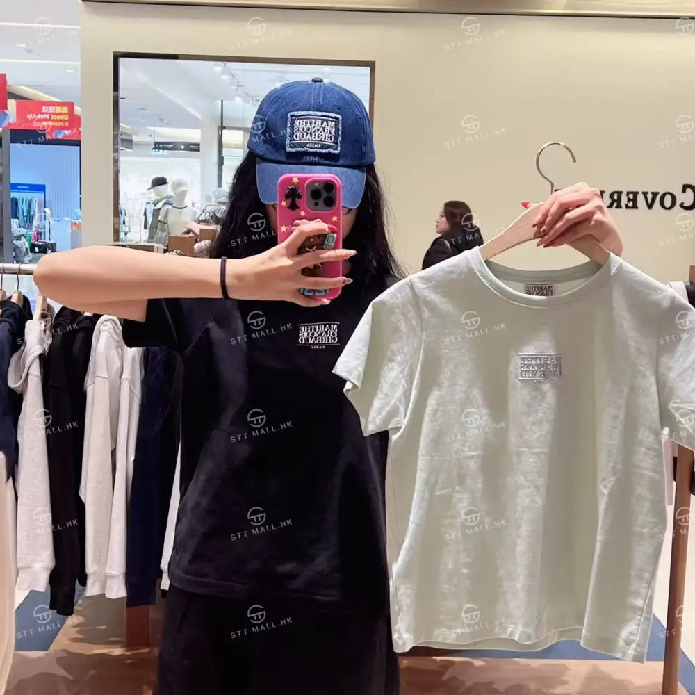 韓國 Marithe Francois Girbaud W Small Classic Logo Tee【MD150】 Light Green / S 一般商品