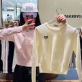 韓國 Marithe Francois Girbaud Women’s Small Classic Logo Crop Knit Pullover【MD118】 一般商品
