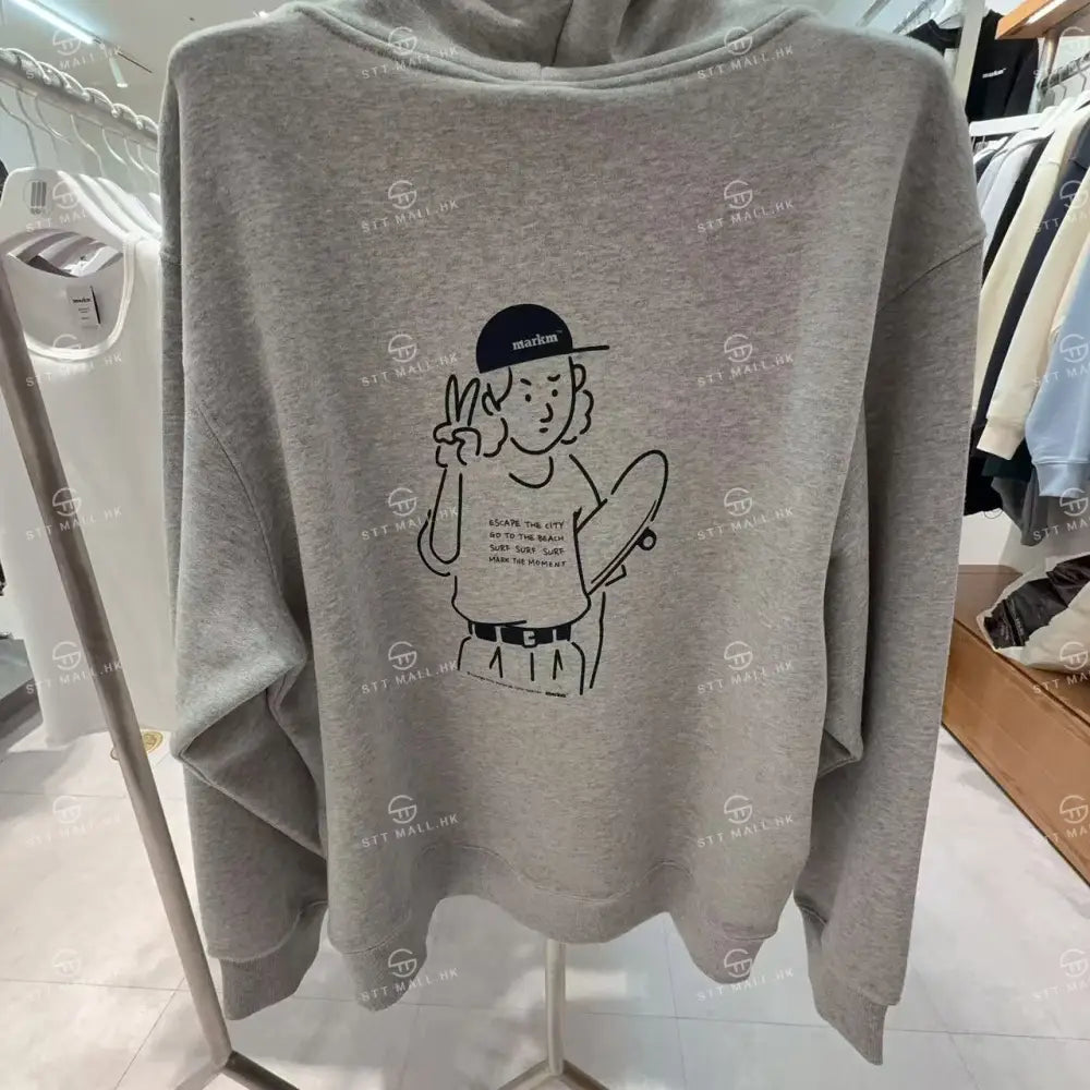 韓國 Markm BACK BOARDER GRAPHIC HOODIE【MA068】 一般商品