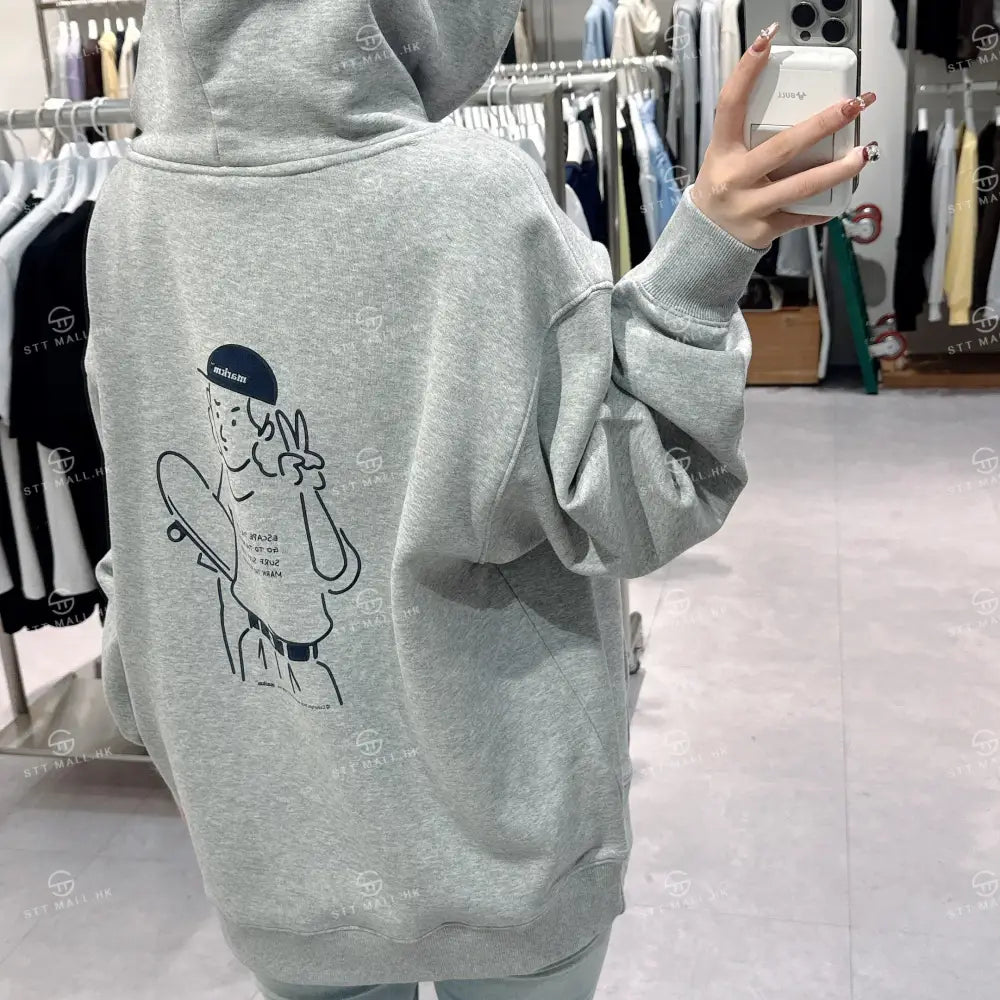 韓國 Markm BACK BOARDER GRAPHIC HOODIE【MA068】 一般商品
