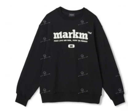 韓國 Markm BIG LOGO CREW NECK SWEATSHIRT【MA042】 - STT Mall HK 靚太網購