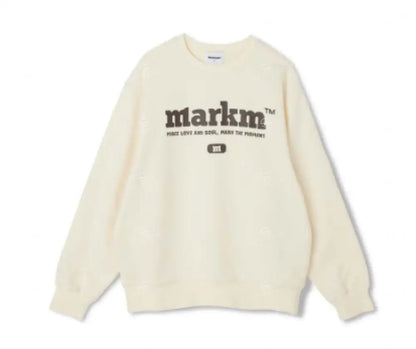 韓國 Markm BIG LOGO CREW NECK SWEATSHIRT【MA042】 - STT Mall HK 靚太網購