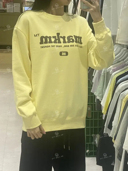韓國 Markm BIG LOGO CREW NECK SWEATSHIRT【MA042】 - STT Mall HK 靚太網購