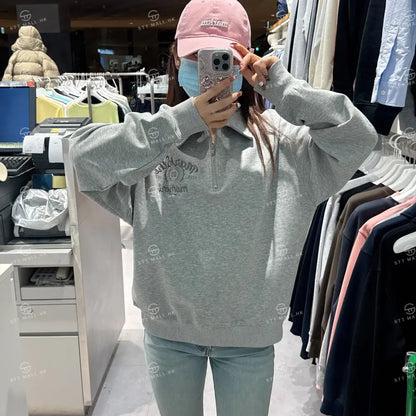 韓國 Markm COLLARED HALF ZIP UP【MA111】 一般商品