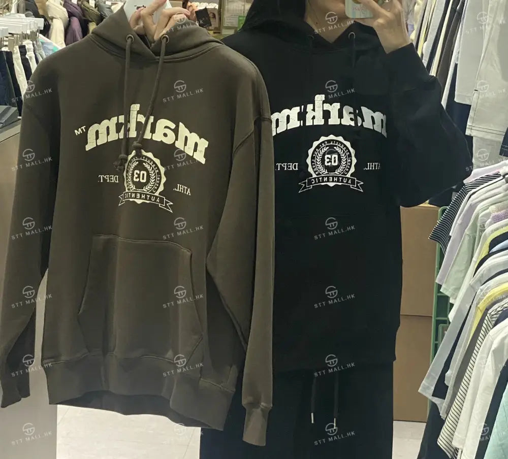 韓國 Markm COLLEGE LOGO GRAPHIC HOODIE【MA048】 - STT Mall HK 靚太網購