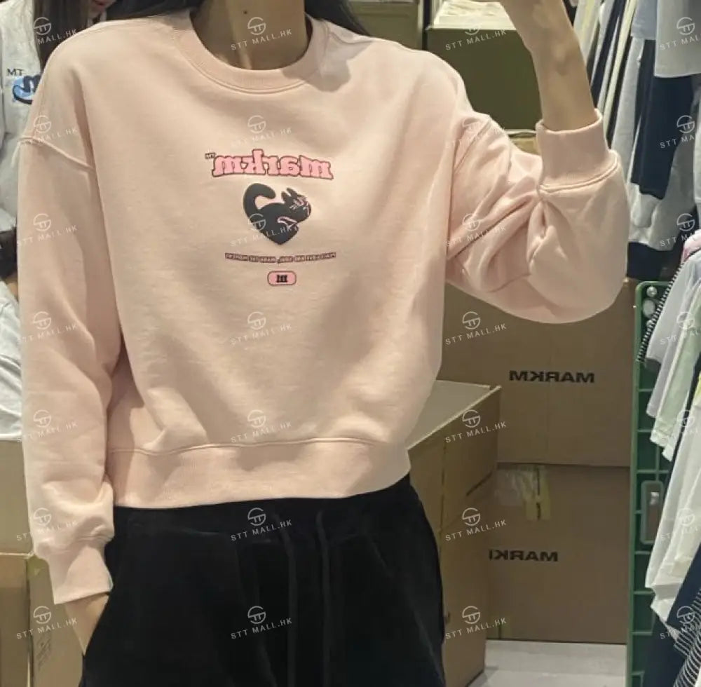 韓國 Markm HEART CAT SWEATSHIRT【MA063】 - STT Mall HK 靚太網購