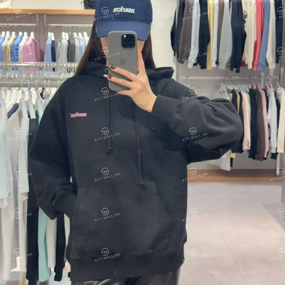 韓國 Markm HEART SLOGAN PULLOVER HOODIE【MA047】 - STT Mall HK 靚太網購